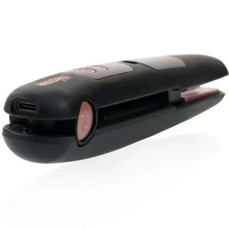 Tristar HD-2501 Plancha de Pelo Inalámbrica con Vapor y Placas Cerámicas Negro/Rosa